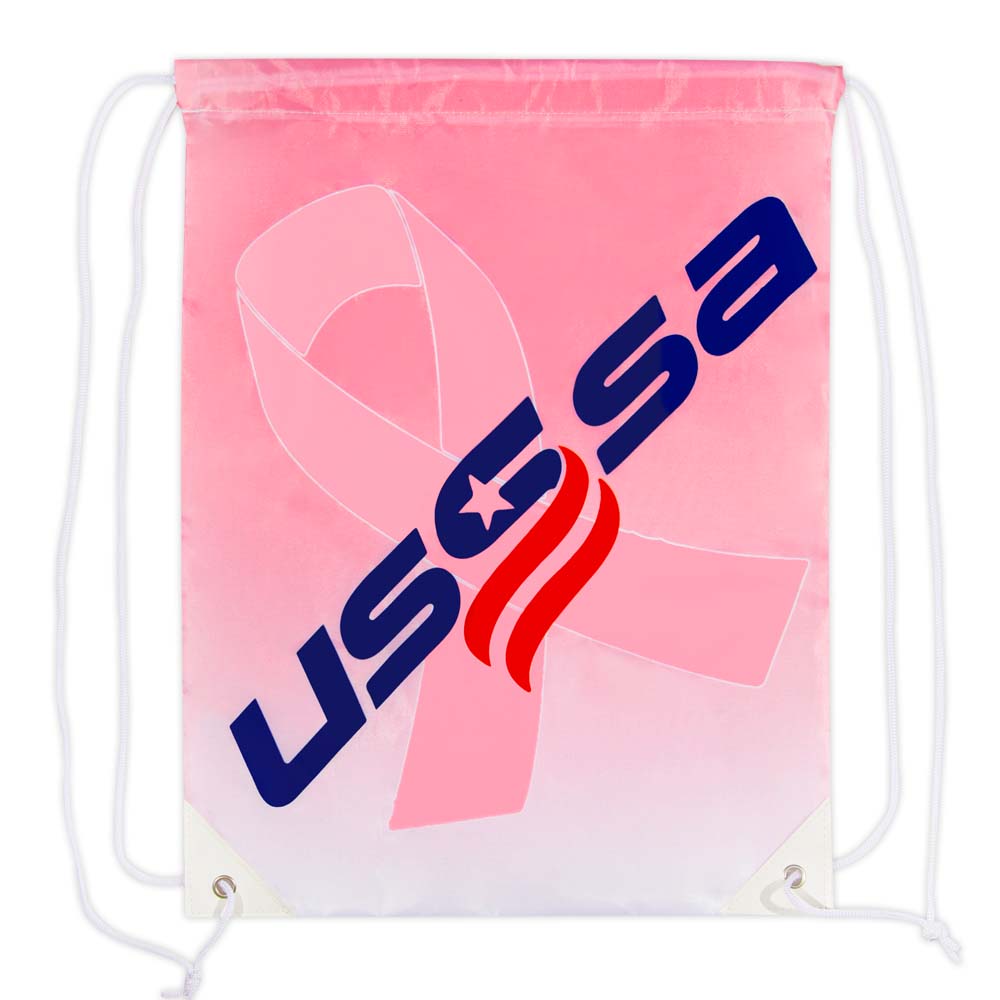 USSSA Pink Cancer Awareness Drawstring Bag