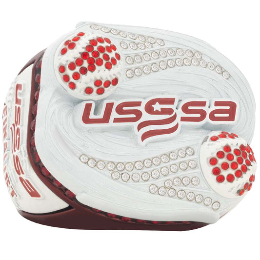 USSSA Hurricane Crimson & White Tournament Rings