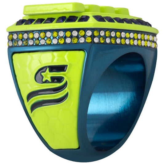 USSSA MVP Ring - Yellow and Dark Cyan