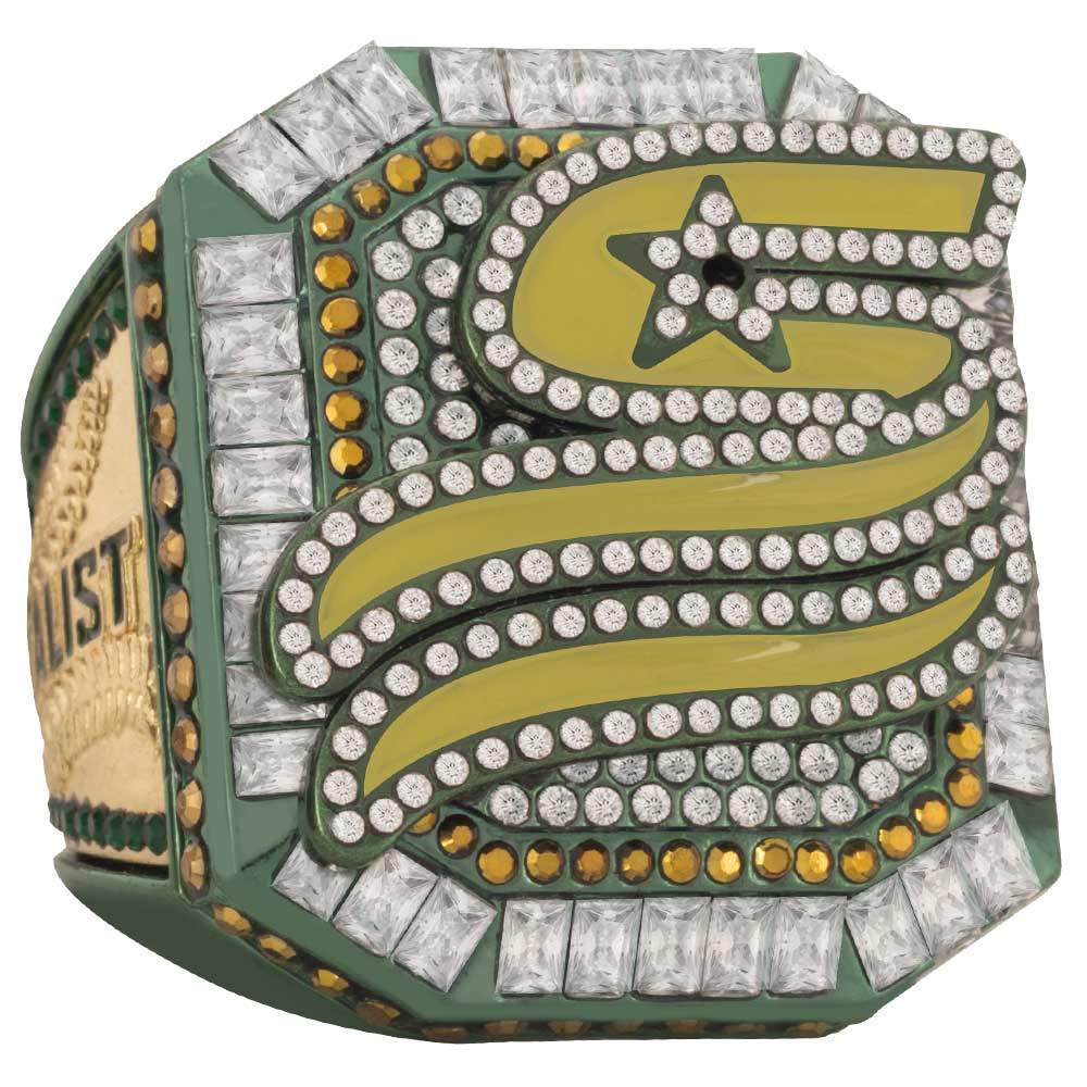 USSSA Boss Dark Green & Gold Tournament Rings