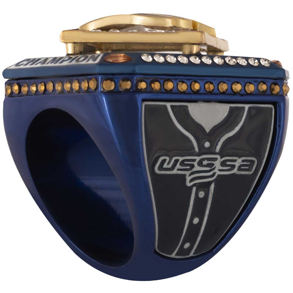 USSSA Riser Navy, Gold & White Tournament Rings