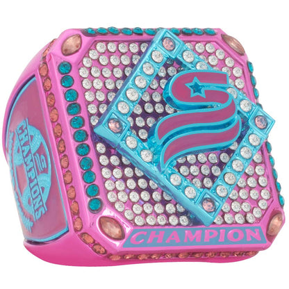USSSA Riser Pink & Bright Blue Tournament Rings