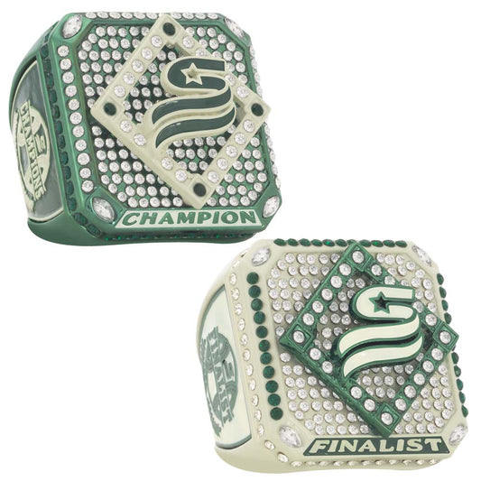USSSA Riser Green & Cream Tournament Rings