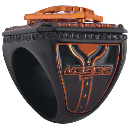 USSSA Riser Burnt Orange & Black Tournament Rings