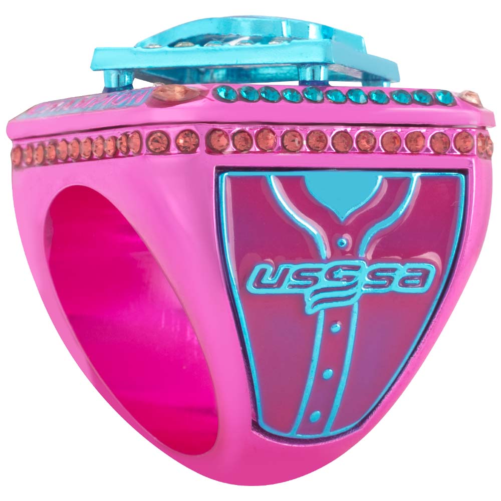 USSSA Riser Pink & Bright Blue Tournament Rings