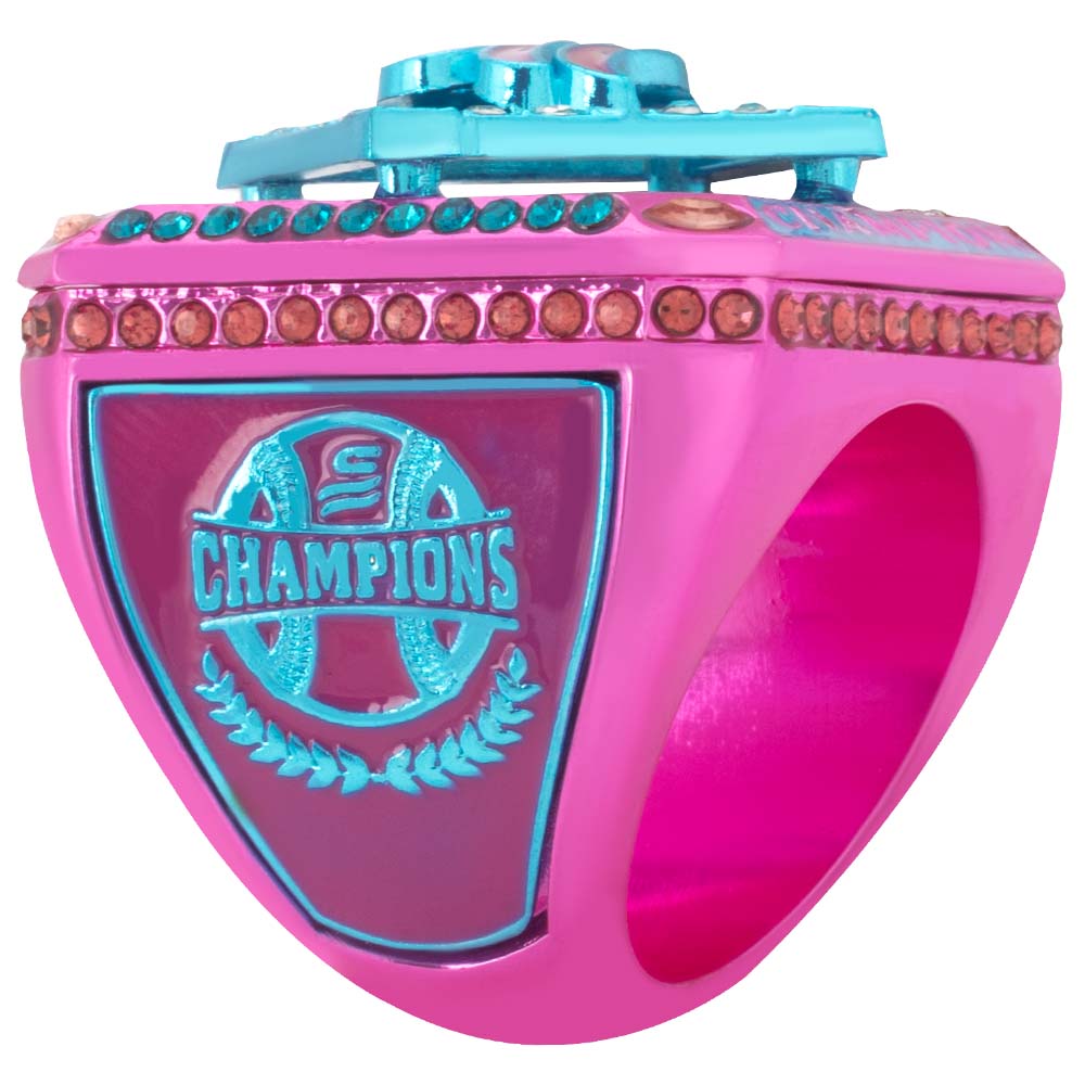 USSSA Riser Pink & Bright Blue Tournament Rings