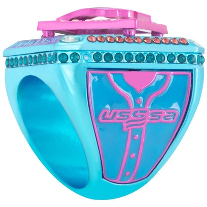 USSSA Riser Pink & Bright Blue Tournament Rings