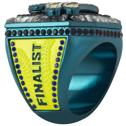 USSSA Neon Yellow & Dark Blue Supreme Tournament Rings