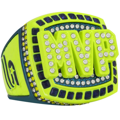 USSSA MVP Ring - Yellow and Dark Cyan