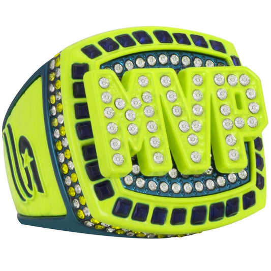 USSSA MVP Ring - Yellow and Dark Cyan