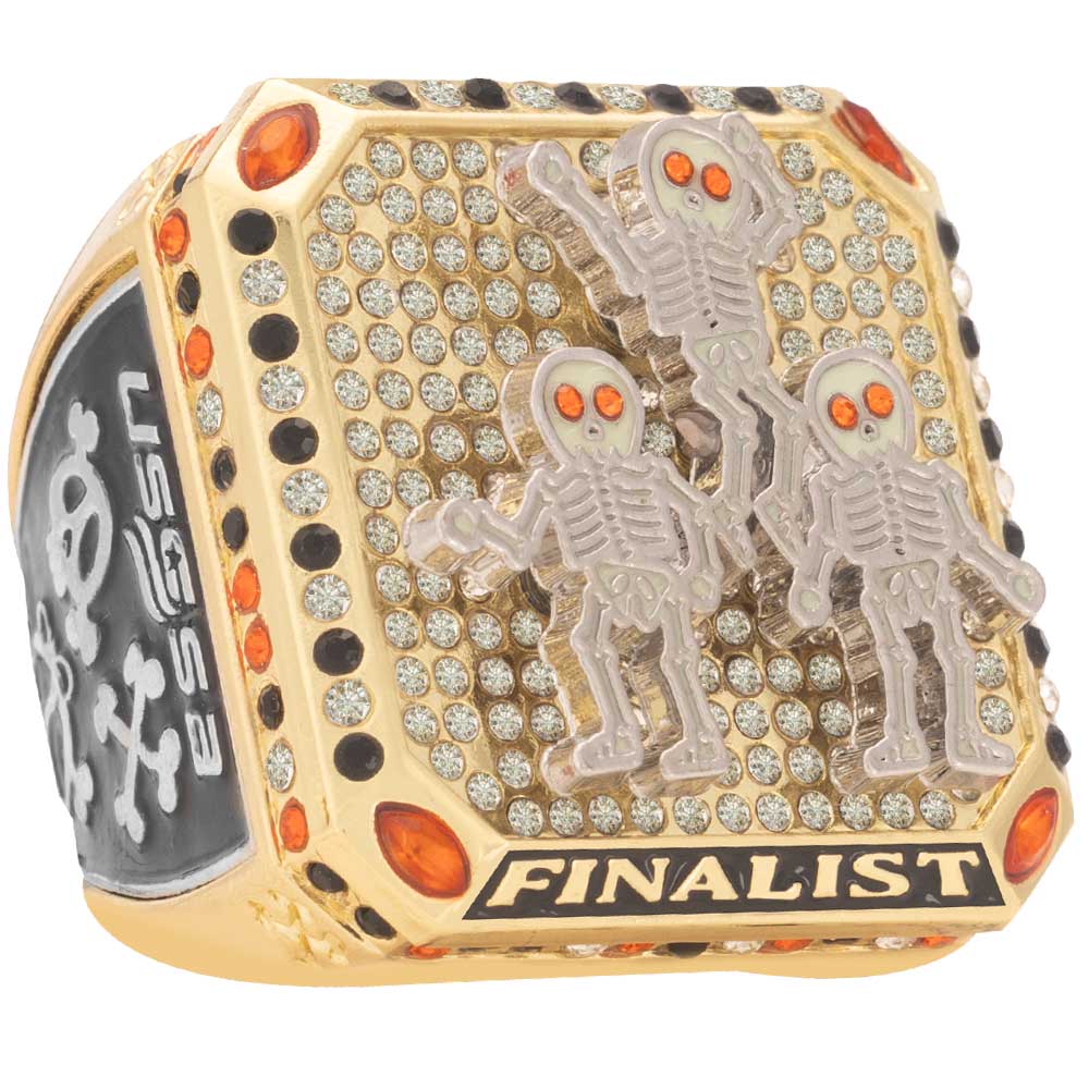 USSSA Skeleton Triple Play Halloween Rings