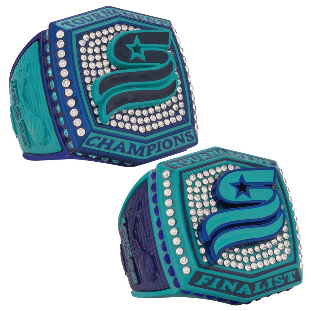 USSSA Turquoise & Blue Tournament Rings | USSSA Locker Room – USSSA Awards