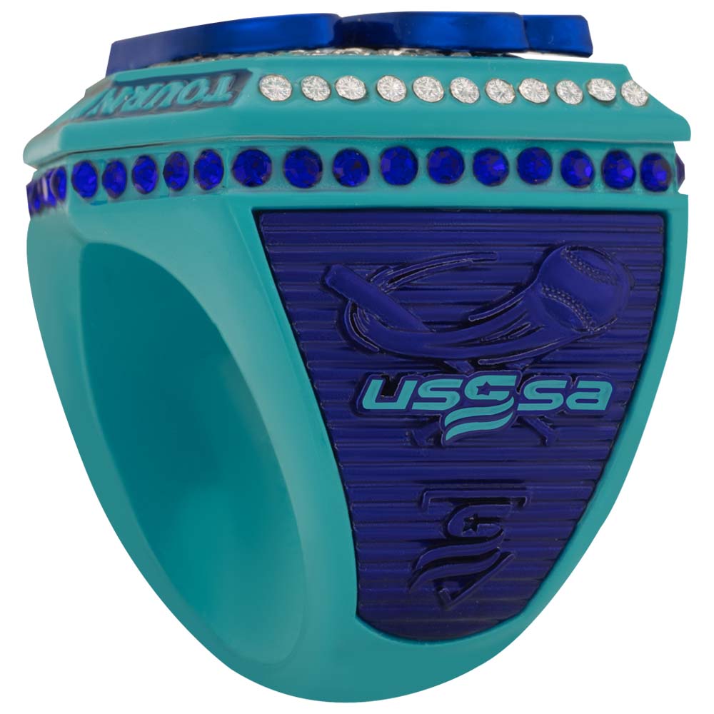 USSSA Turquoise & Blue Tournament Rings