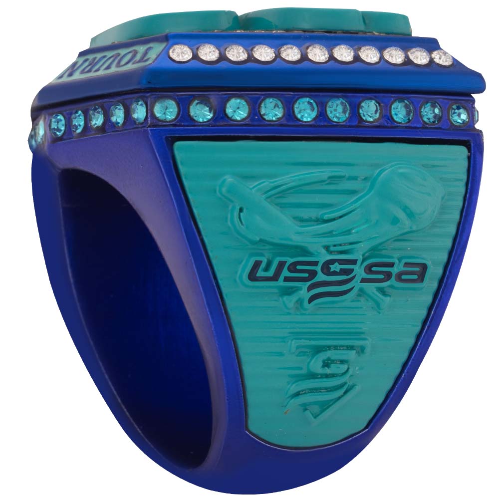 USSSA Turquoise & Blue Tournament Rings