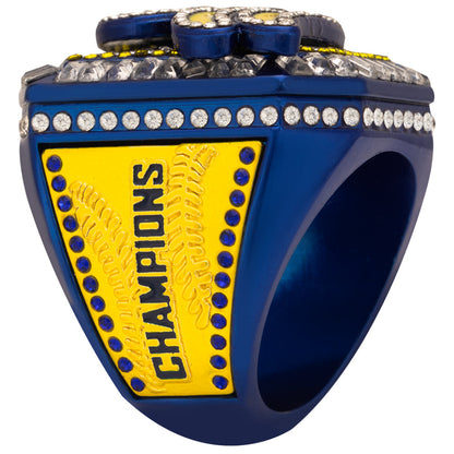 USSSA Blue and Yellow Supreme Tournament Rings
