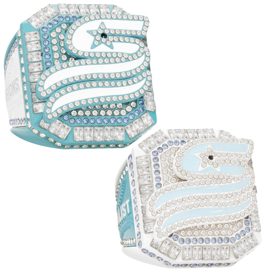 USSSA Carolina Blue & White Supreme Tournament Rings