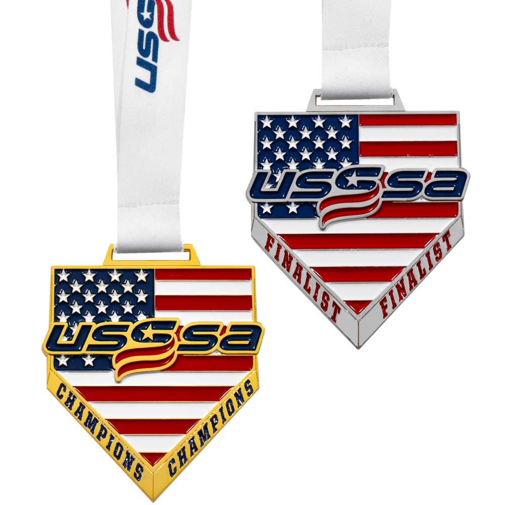 RWB HOME PLATE MEDAL- GOLD/SILVER
