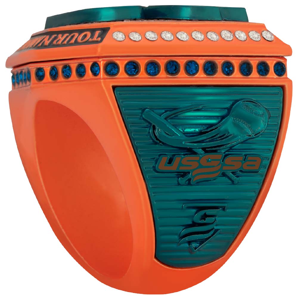 USSSA Green & Orange Tournament Rings