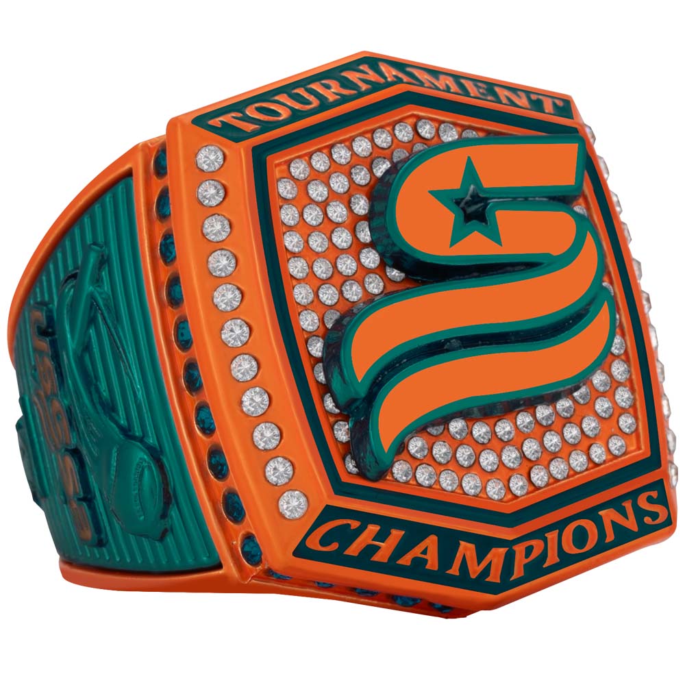 USSSA Green & Orange Tournament Rings