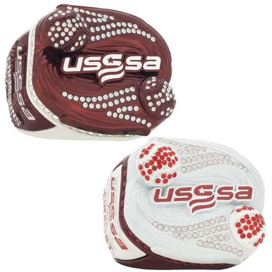 USSSA Hurricane Crimson & White Tournament Rings