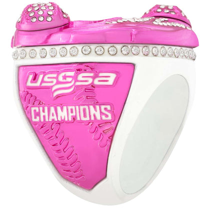 USSSA Hurricane Pink & White Tournament Rings