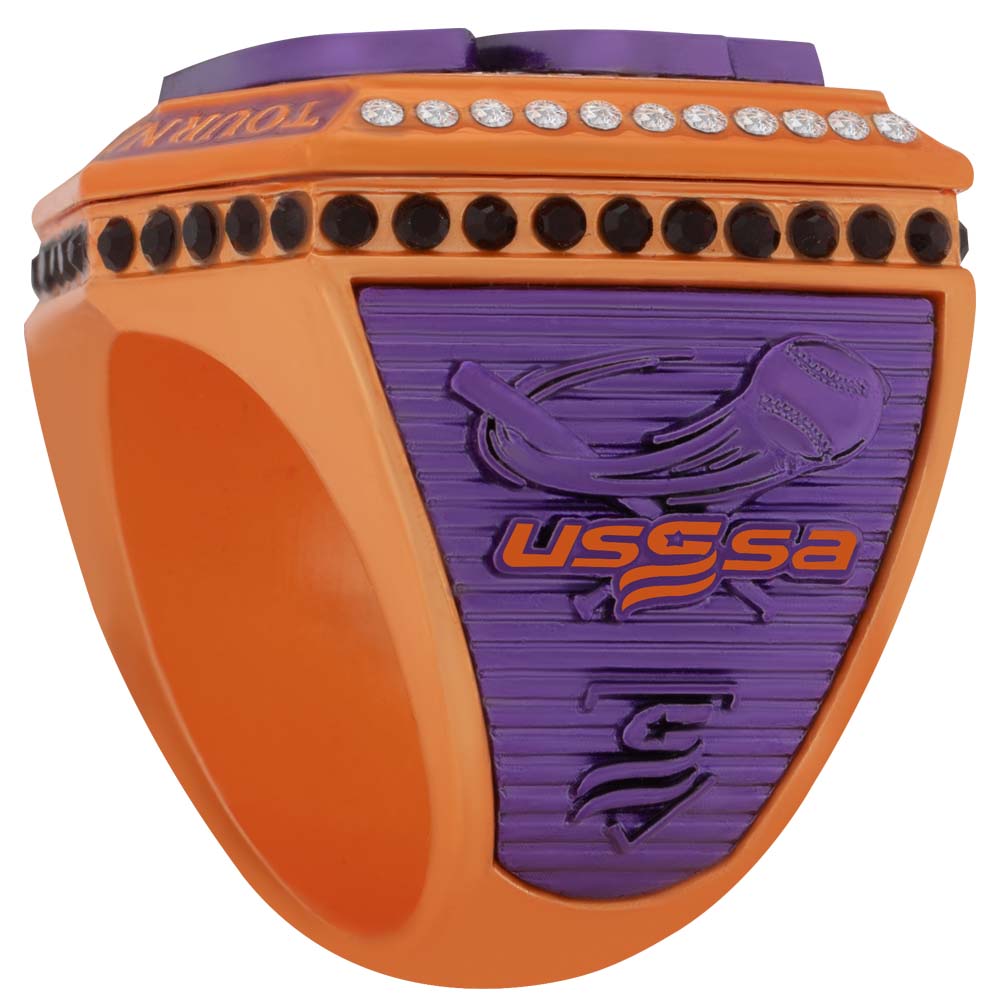 USSSA Orange and Purple Supreme Tournament Ring