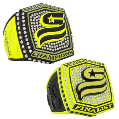 Supreme Neon Yellow & Black Rings