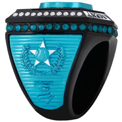 Supreme Black & Turquoise Rings - Image 4