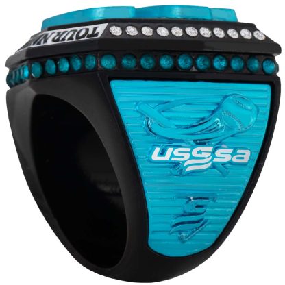 Supreme Black & Turquoise Rings - Image 5