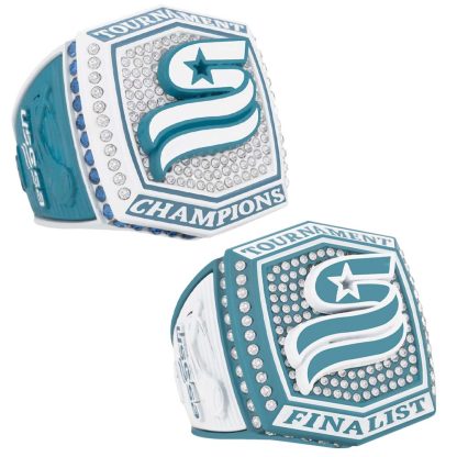 Supreme Carolina Blue & White Rings