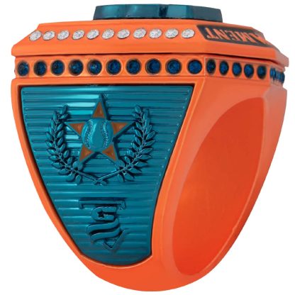 Supreme Dark Cyan & Orange Ring - Image 4