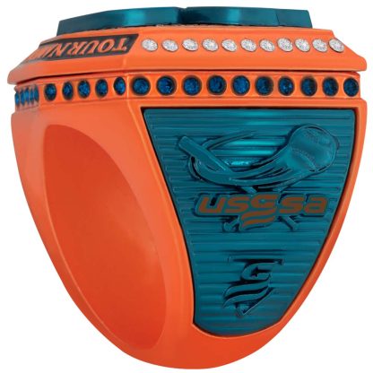 Supreme Dark Cyan & Orange Ring - Image 3