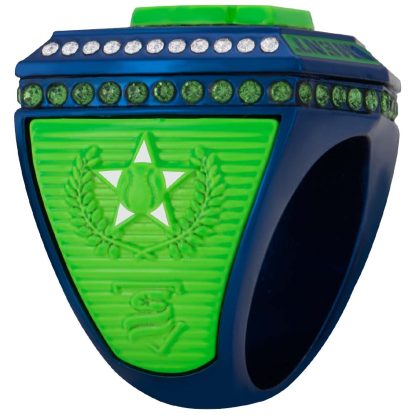 Supreme Navy & Electric Green Rings - Image 4