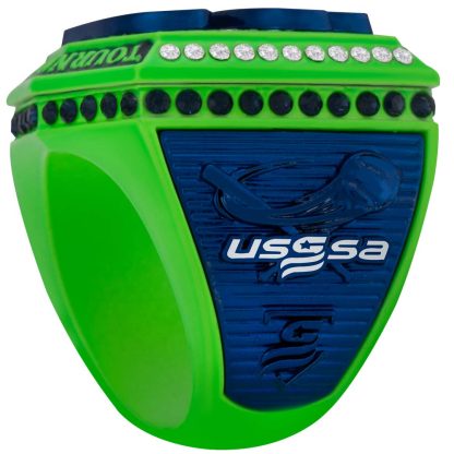 Supreme Navy & Electric Green Rings - Image 6