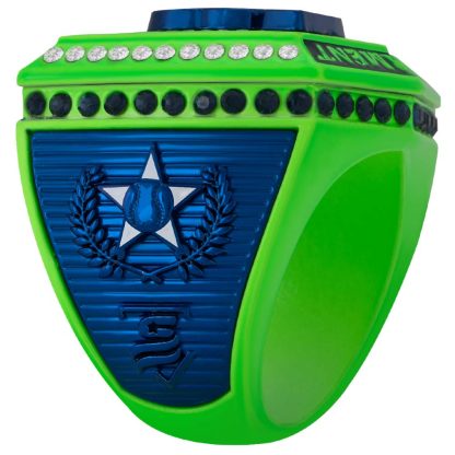 Supreme Navy & Electric Green Rings - Image 7