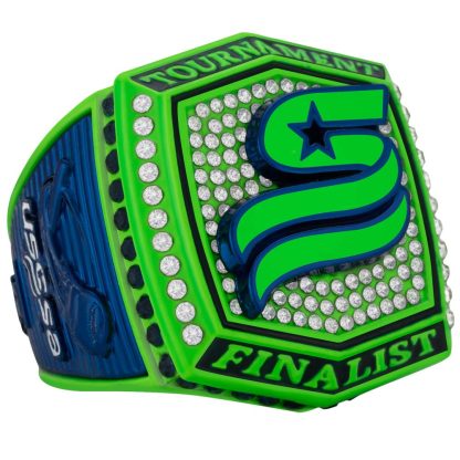 Supreme Navy & Electric Green Rings - Image 5