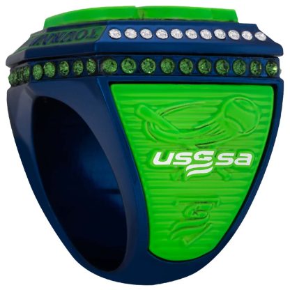 Supreme Navy & Electric Green Rings - Image 3