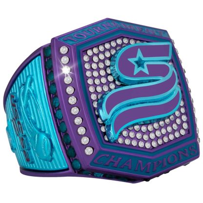 Supreme Teal & Purple Rings - Image 2