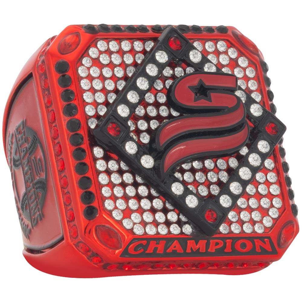 USSSA Riser Series Championship Rings – Red & Black | Champion & Finalist - Image 2