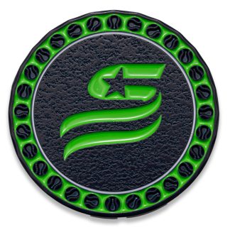 Player of the Game Coin- Navy & Neon Green