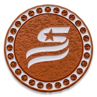 Player of the Game Coin- Orange & White