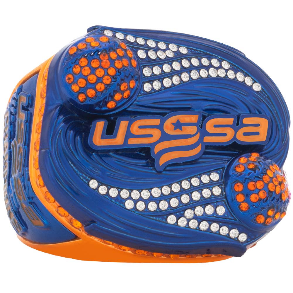 USSSA Hurricane Series Championship Rings – Blue & Orange - Image 2