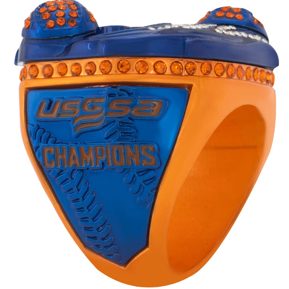 USSSA Hurricane Series Championship Rings – Blue & Orange - Image 4