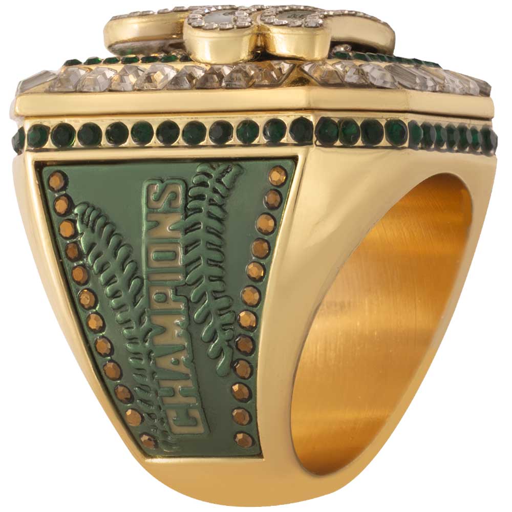 USSSA Boss Series Championship Rings – Dark Green & Gold - Image 4